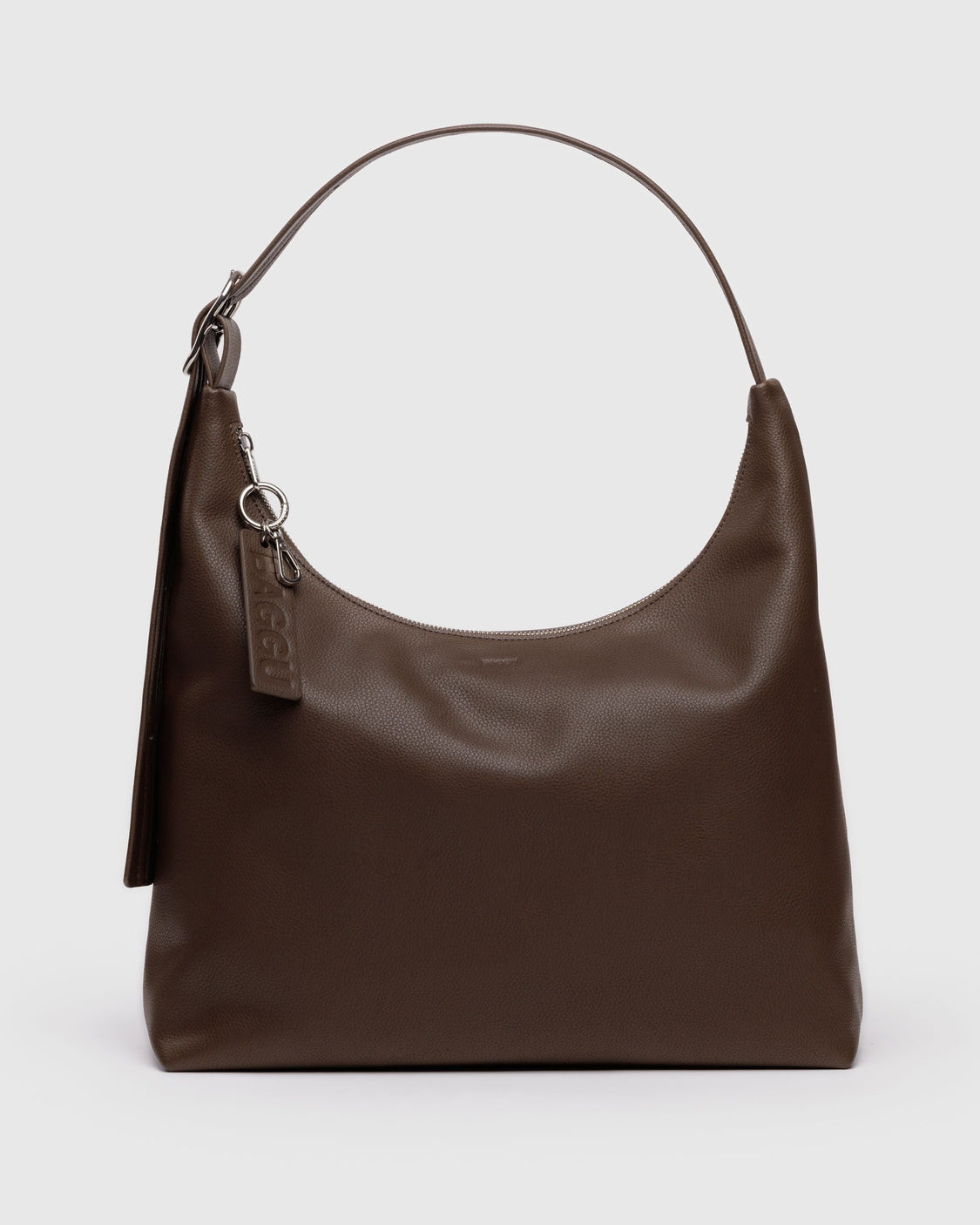 Recycled Leather Shoulder Bag - Brown - Premium City Pick