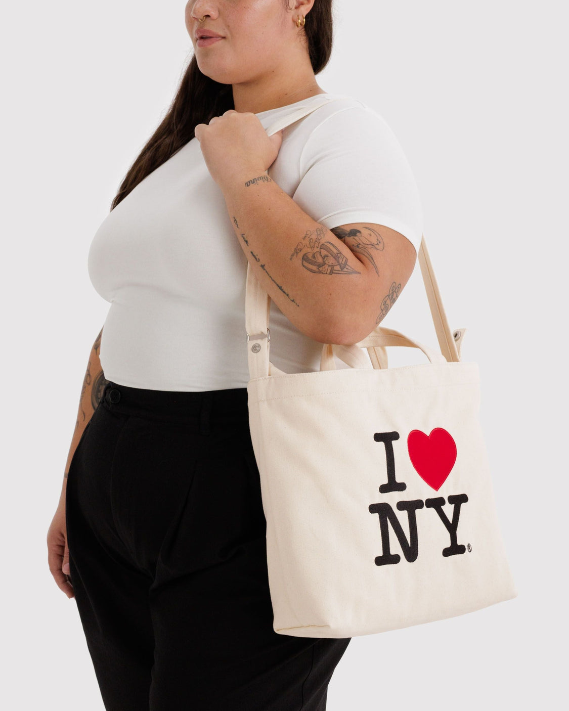 Horizontal Zip Duck Bag - I Love NY - Fresh Market Run