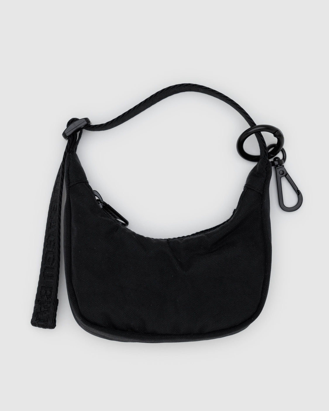 Crescent Bag Charm - Black - Pocket Key Clip