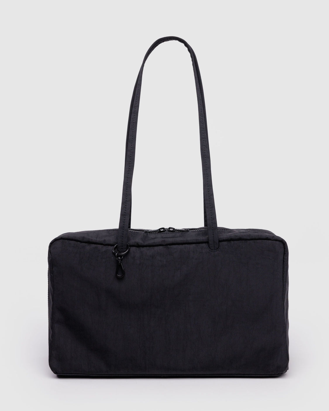 Medium Nylon Bowler Bag - Black - Classic Market Style